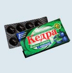 Резинка жевательная "Кедра" - живица кедровая с черникой