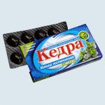 Резинка жевательная "Кедра" - живица лиственничная с мятой